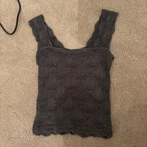 Free People Women's Grey and Black Vest